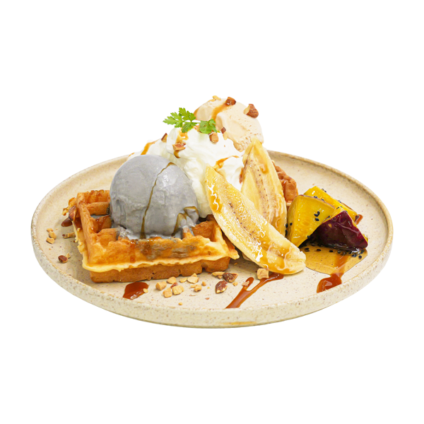 黒ごまキャラメルワッフルイメージ
