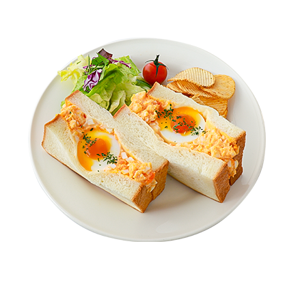 たまごのサンドイッチ写真